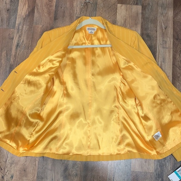 NWT Michael Kors Lined Blazer.  Spring 05 Line. Stunning!!!  Marigold. - Picture 9 of 12